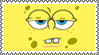 A stamp that is a gif of Spongebob's face but it changes emotions.