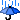 Rain falling on a blue umbrella pixel gif